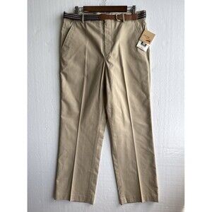 NWT 80s Vintage The Fox Collection Slacks Dress Pants w Belt USA Made Size 34x32